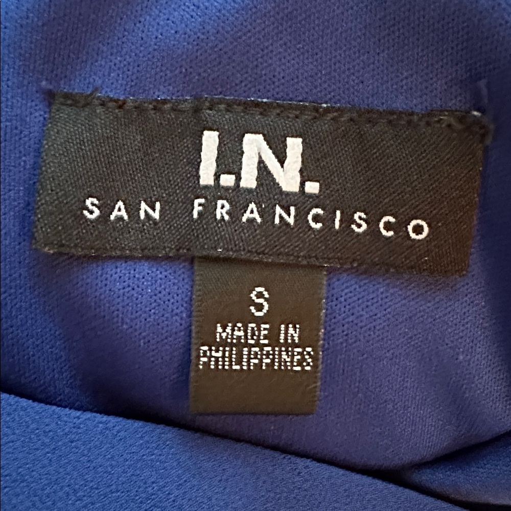 I.N. San Francisco Royal Blue Dress Size Small. - Picture 12 of 15